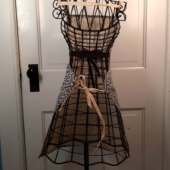 Apron Diamond Pattern Printed Design Cotton Machine Washable Chef Cook Baker - Picture 6 of 9